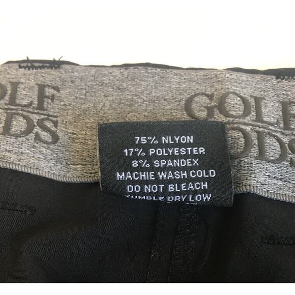 GOLF GODS Men’s Sz 42 Golf Shorts Black Classic Nylon Sportswear Outdoor Active - Picture 6 of 11